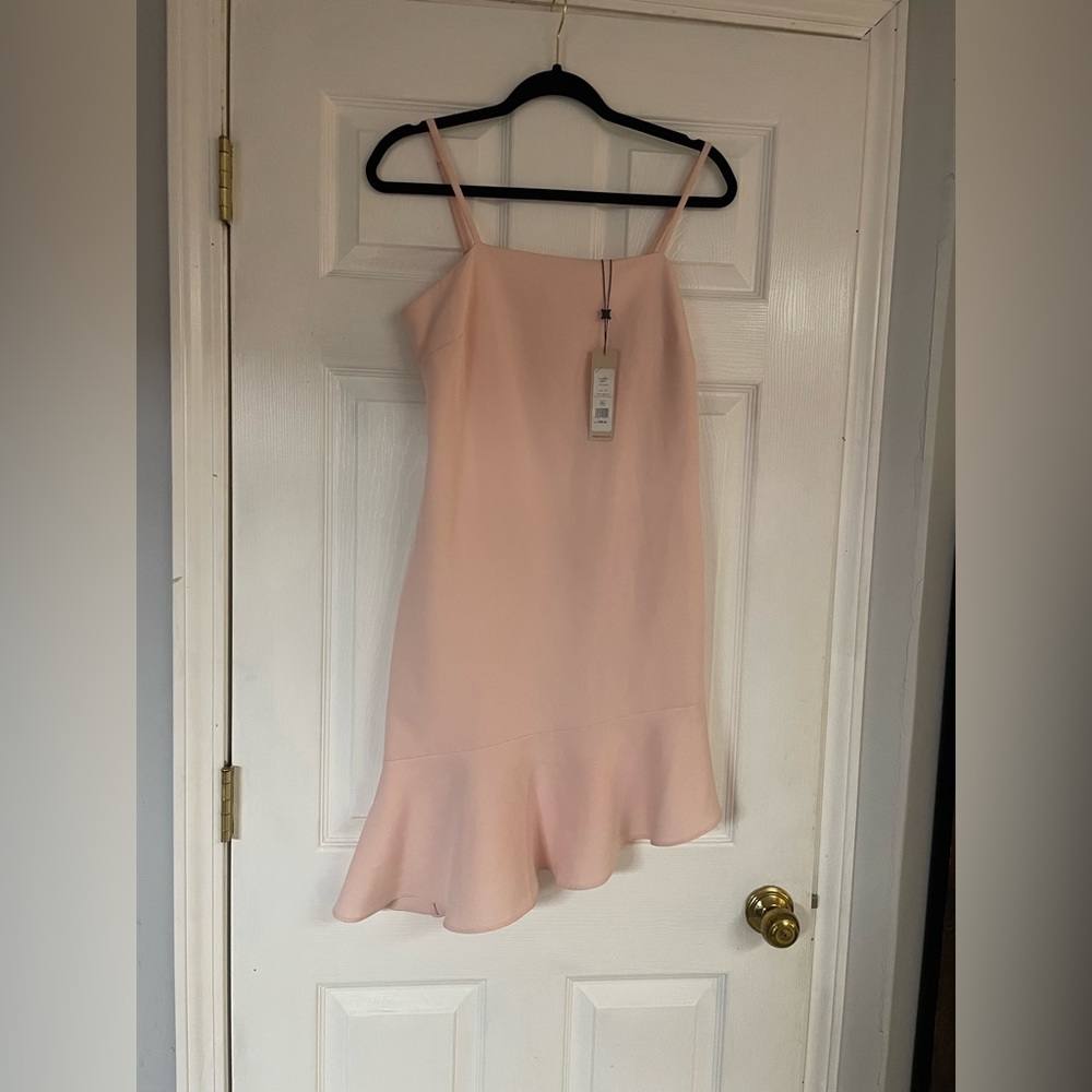 Size 4 NWT BCBG Blush Pink Asymmetrical Dress